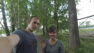 Девушка получила диплом и пошла праздновать и трахаться с парнем на стройке